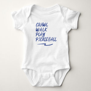 Tunga Crawl, gå, spela pickleball T Shirt