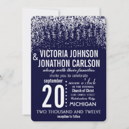 Tunga din fotokonfetti ModernTypografi Inbjudningar