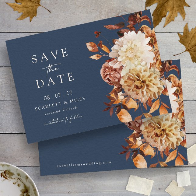 Tunga Fall Spara Datumet (Navy Fall Save The Date
)