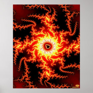 Tunga för brand poster