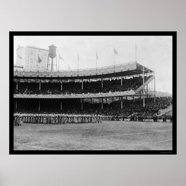 Tunga fotbollsspel 1916 poster (Framsidan)