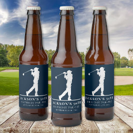 Tunga Golf Thmet Birthday Par Ölflaska Etikett