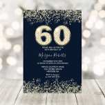 Tunga & Guld Manar eller Womans 60:e Födelsedagsfe Inbjudningar<br><div class="desc">Manar eller Womans 60:e inbjudan till Konfetti Guld i flotta och Guld,  Födelsedagsfest inbjudan Faux Glitter i. Matchande samling i Niche- och Nest-butiken. Design Courtesy of Studio Danmark</div>