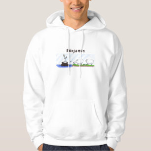 Tunga hippo birdie två tackor hoodie