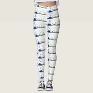 Tunga hippo birdie två tackor leggings