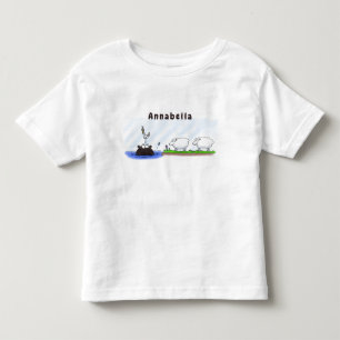 Tunga hippo birdie två tackor t shirt