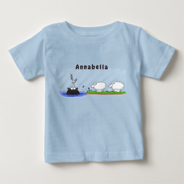 Tunga hippo birdie två tackor t shirt (Framsida)