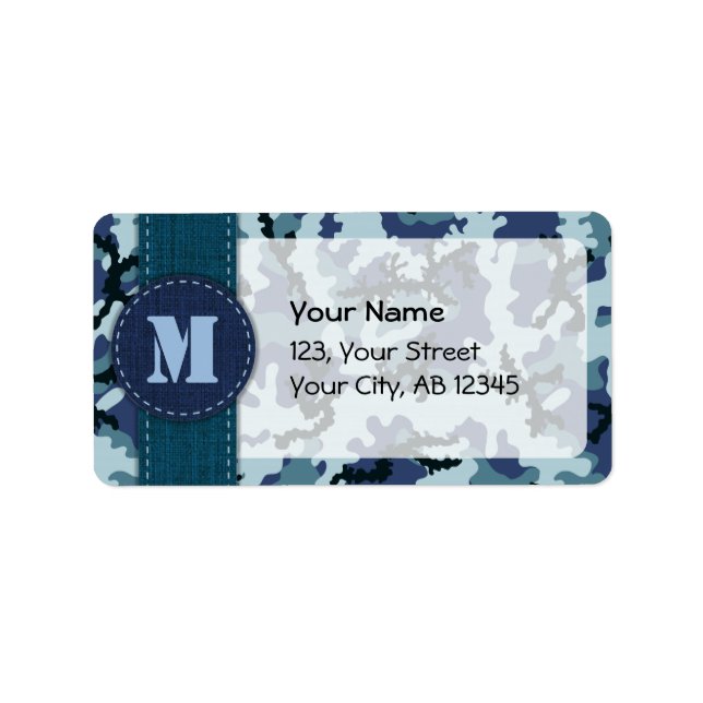 Tunga kamouflage adressetikett (Framsidan)
