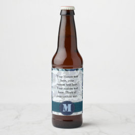 Tunga kamouflage vinflaska etikett