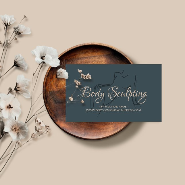 Tunga Kroppskulptering genom att kärna får matstru Visitkort (Skapare uppladdad)