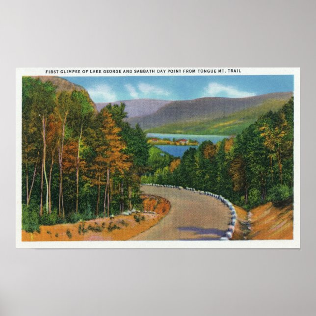 Tunga Mt Trail View of Sabbath Day Point and Poster (Framsidan)