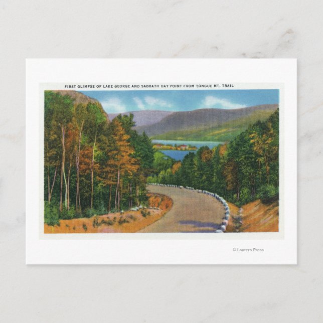 Tunga Mt Trail View of Sabbath Day Point and Vykort (Framsida)