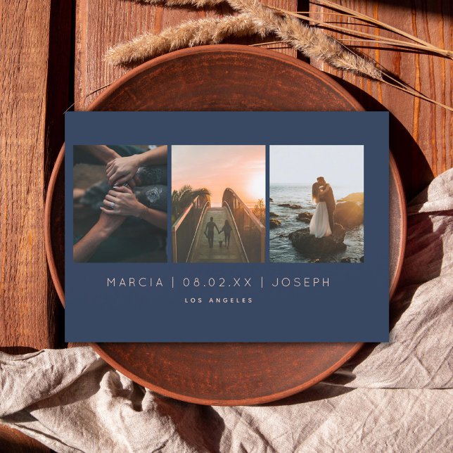 Tunga och  3-foto spara datumet (Skapare uppladdad)