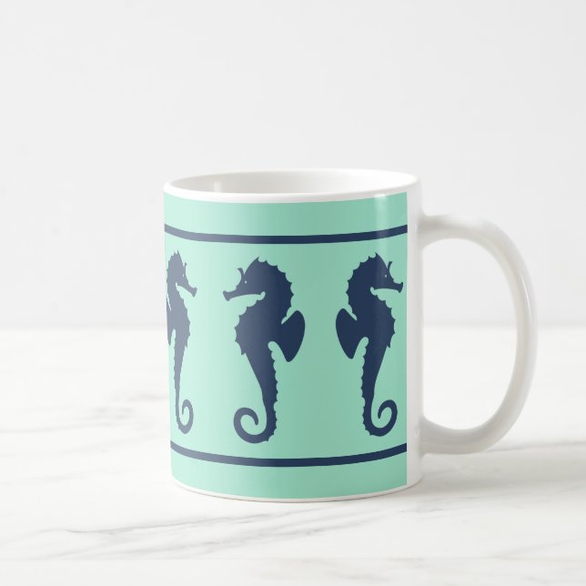 Tunga och akvariesjöhästar kaffemugg (Höger)