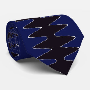Tunga och Black Zigzag Slips