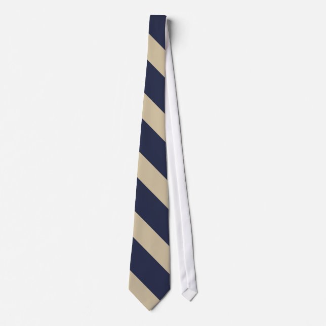 Tunga och Blek Guld Universiteten Tie Slips (Framsida)