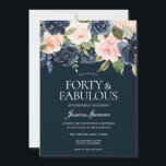 Tunga och  blommor 40:e födelsedag Party Inbjudningar<br><div class="desc">Flottor och  blommor 40:e födelsedagspartiet bjuder in vackra Modern Flowers-perfekt för alla säsonger. Vår,  Sommar,  höst eller Vinter Se matchningssamling i Niche och Nest Store Vi har också många andra inbjudningar och samlingar.</div>