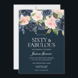 Tunga och  blommor, 60:e Födelsedagsfesten Inbjudningar<br><div class="desc">Flottor och  blommor,  60:e Födelsedagsfest inbjudan Se matchningssamling i Niche och Nest Store Vi har också många andra inbjudningar och samlingar.</div>