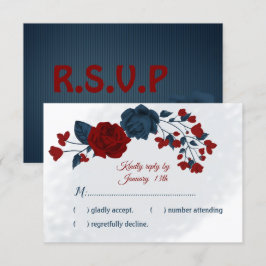 Tunga och burgundblommor botaniska OSA kort