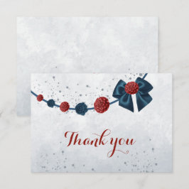 Tunga och burgundblommor botaniska tack kort