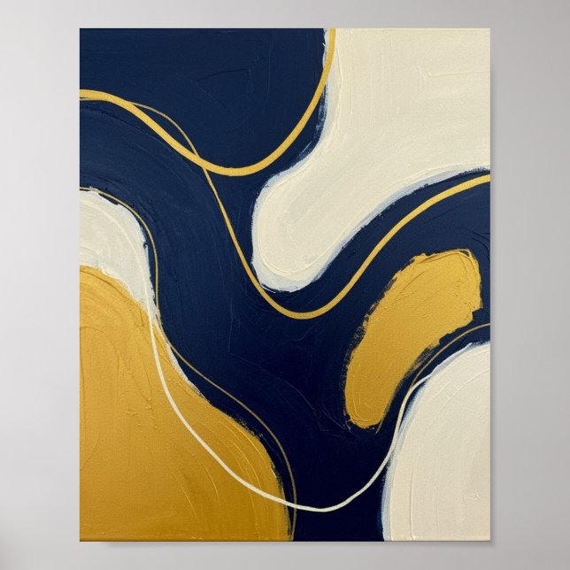 Tunga och Gilded Flow Poster (Framsidan)