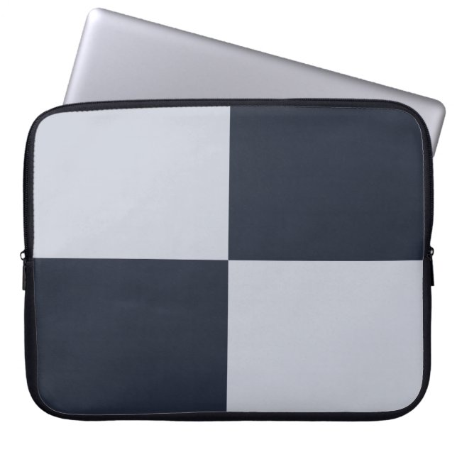 Tunga och Grått-rektanglar Laptop Fodral (Framsidan)