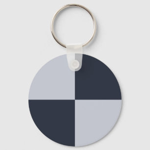 Tunga och Grått-rektanglar Nyckelring