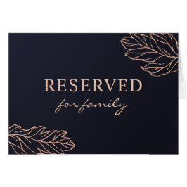 Tunga och guld elegant bröllop. Blått reserverat t OBS Kort