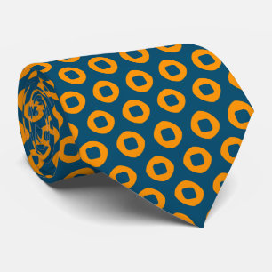Tunga och Orange Dot Circle Mönster Neck Tie Slips