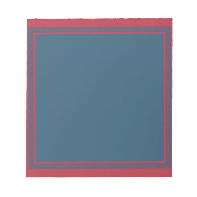 Tunga och rött geometriskt Gräns Anteckningsblock (Framsida)