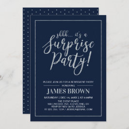 Tunga och Silver | Modern överraskning Pension Par Inbjudningar