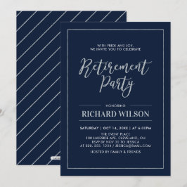 Tunga och Silver Ram | Modern Pension Party Inbjudningar