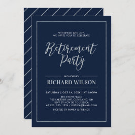 Tunga och Silver Ram | Modern Pension Party Inbjudningar