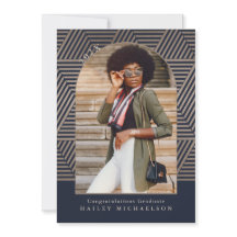 Tunga och Taupe Geometric Print Photo Studenten