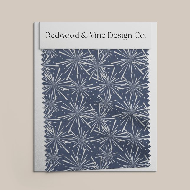 Tunga och vit Fireworks Mönster Tyg (Skapare uppladdad)