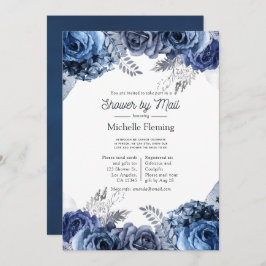 Tunga och vit med Silver Möhippa per post Inbjudningar