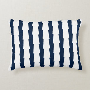 Tunga och vit stripe prydnadskudde