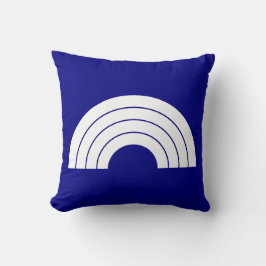 Tunga och vita regnbåge kudde