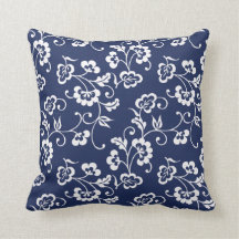 Tunga och vitt Blommönster