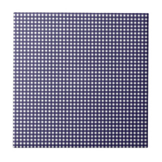 Tunga och White Gingham Kakelplatta