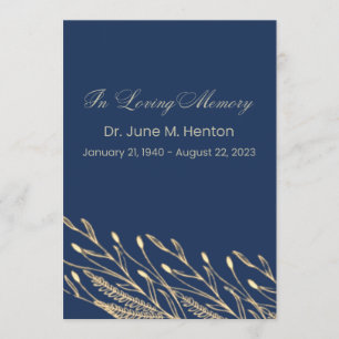 Tunga Olive Löv 2-begravningsprogram Program