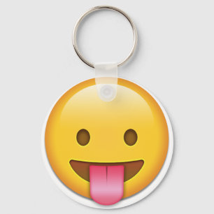 Tunga-Out Cheeky Emoji Nyckelring