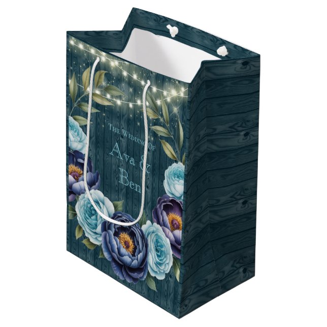 Tunga ponnyer och turkos Ro Light Bröllop (Framsidan Vinklad)