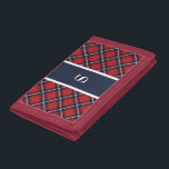 Tunga Red Tartan Play Monogram Tote Bag<br><div class="desc">Den här väskan har en nay,  röd och vit tartan plaid mönster. Gör en söt gåva,  särskilt till julens helgdagar. Kontakta mig gärna om du behöver hjälp med anpassningar eller vill ha ändringar i objekten.</div>