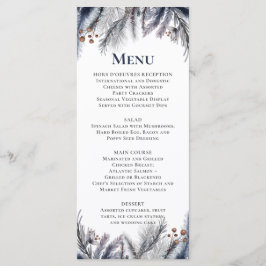 Tunga, Silver, blått Grått Meny