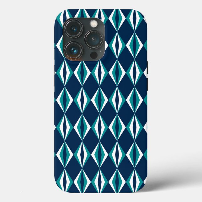 Tunga, Teal & White Diamonds (Baksida )