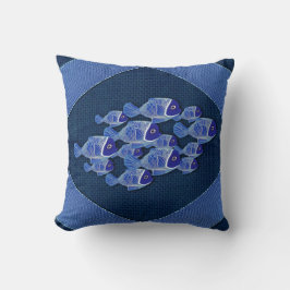 Tunga texturerade,Fisk,Rosa-koral Kudde