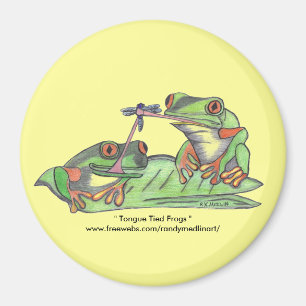 Tunga Tied Frogs Magnet