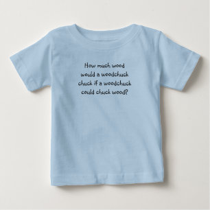 Tunga Twister T's-Hur mycket trä Baby T-Shirt