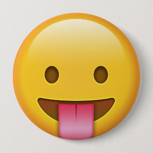 Tunga ut Emoji Knapp
